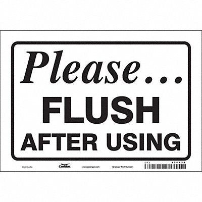 Safety Sign 7 in x 10 in Vinyl