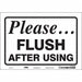 Safety Sign 7 in x 10 in Vinyl