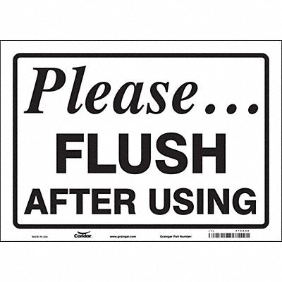 Safety Sign 10 in x 14 in Vinyl