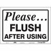 Safety Sign 10 in x 14 in Vinyl