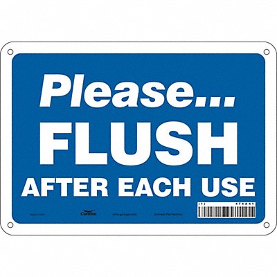 Safety Sign 7 in x 10 in Aluminum