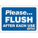 Safety Sign 7 in x 10 in Vinyl