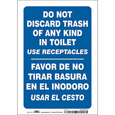 Safety Sign 10 in x 7 in Vinyl
