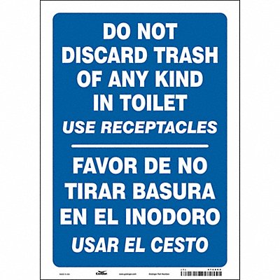 Safety Sign 14 in x 10 in Vinyl