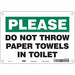 Safety Sign 7 in x 10 in Aluminum