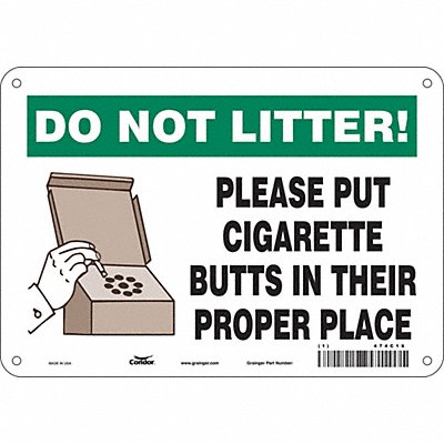 K1148 Safety Sign 7 in x 10 in Aluminum