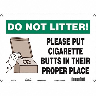 K1148 Safety Sign 10 inx14 in Aluminum