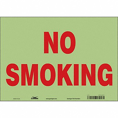 Safety Sign 10 in x 14 in Glow Vinyl