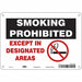 Safety Sign 7 in H x 10 in W Aluminum