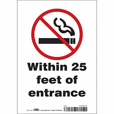 Safety Sign 10 inx7 in Vinyl