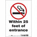 Safety Sign 10 inx7 in Vinyl