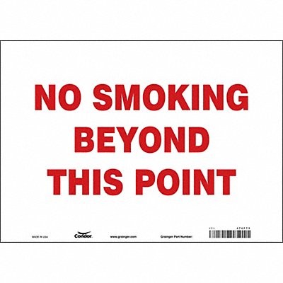 Safety Sign 10 in x 14 in Vinyl