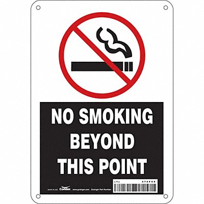 Safety Sign 10 in x 7 in Polyethylene
