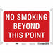 Safety Sign 7 inx10 in Polyethylene