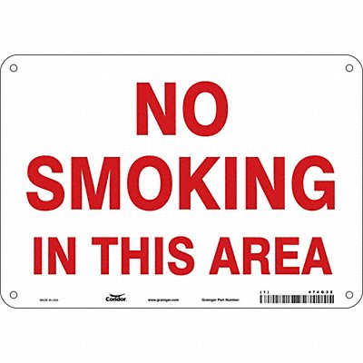 J7016 Safety Sign 7 in H x 10 in W Aluminum