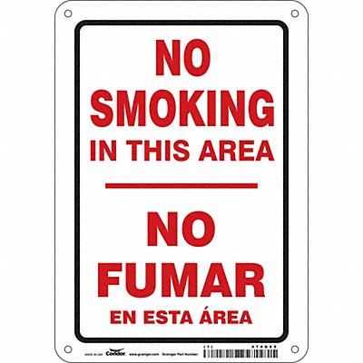 Safety Sign 10 in x 7 in Polyethylene