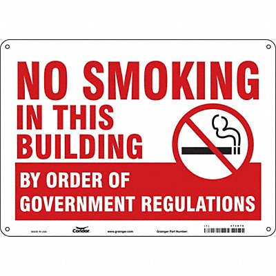 Safety Sign 10 in x 14 in Aluminum