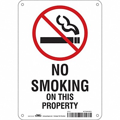 Safety Sign 10 in x 7 in Aluminum