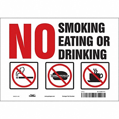 Safety Sign 7 in x 10 in Vinyl
