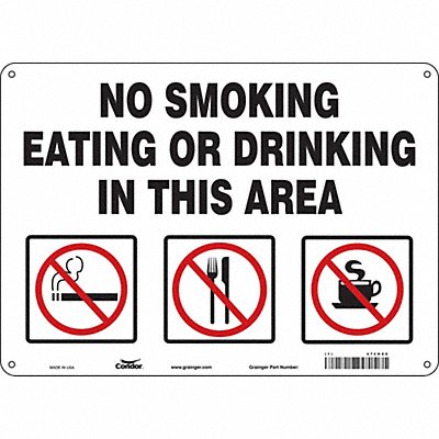 Safety Sign 10 inx14 in Aluminum