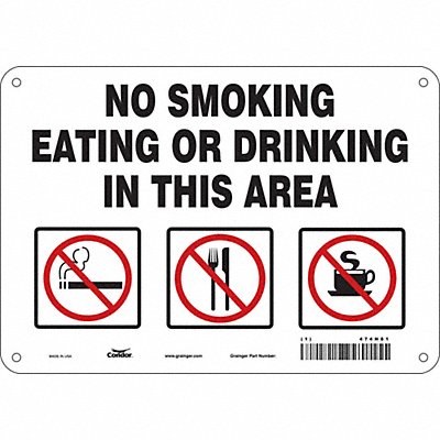 Safety Sign 7 inx10 in Polyethylene