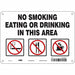Safety Sign 7 inx10 in Polyethylene