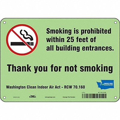 Safety Sign 7 inx10 in Polyethylene
