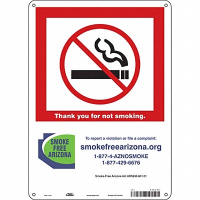 Safety Sign 14 in x 10 in Aluminum