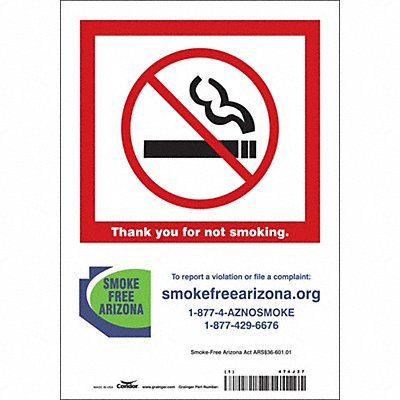 Safety Sign 10 in x 7 in Vinyl