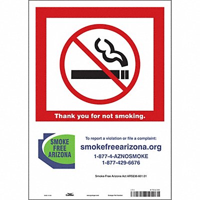 Safety Sign 14 in x 10 in Vinyl