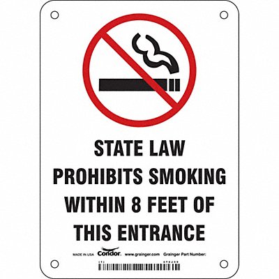 Safety Sign 7 in x 5 in Aluminum