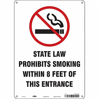 Safety Sign 14 in x 10 in Polyethylene