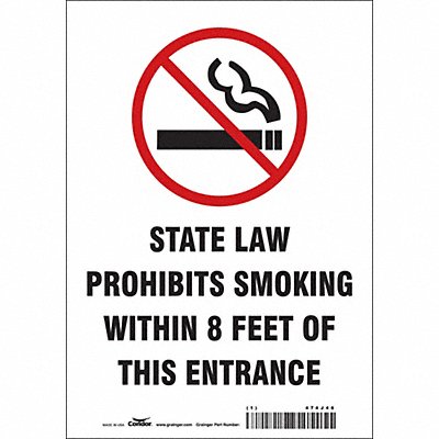 Safety Sign 10 in x 7 in Vinyl