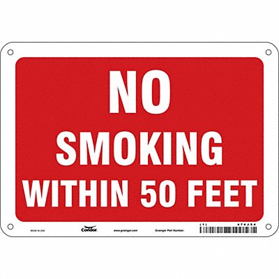 Safety Sign 7 in x 10 in Aluminum