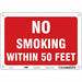 Safety Sign 7 in x 10 in Aluminum