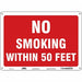 Safety Sign 10 inx14 in Aluminum