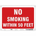 Safety Sign 7 inx10 in Polyethylene