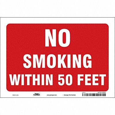 Safety Sign 7 inx10 in Vinyl