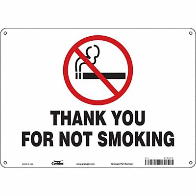 Safety Sign 10 in x 14 in Aluminum