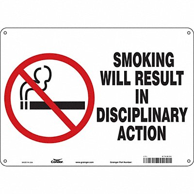 Safety Sign 10 in x 14 in Aluminum