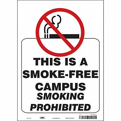 Safety Sign 14 in x 10 in Vinyl