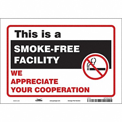 Safety Sign 7 inx10 in Vinyl
