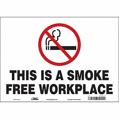Safety Sign 10 in x 14 in Vinyl