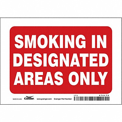 J7032 Safety Sign 5 in x 7 in Vinyl