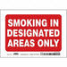 J7032 Safety Sign 5 in x 7 in Vinyl