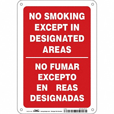 Safety Sign 10 in x 7 in Polyethylene