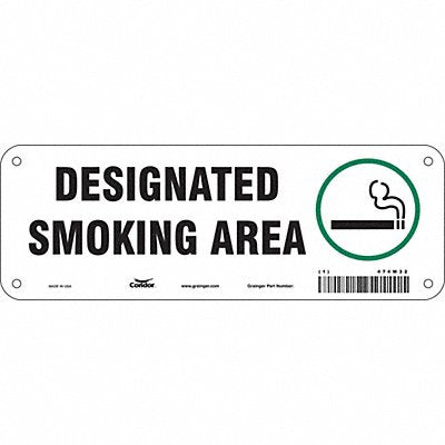 Safety Sign 3.5in x 10in Aluminum