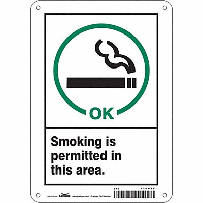Safety Sign 10 in x 7 in Aluminum
