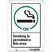 Safety Sign 10 in x 7 in Polyethylene