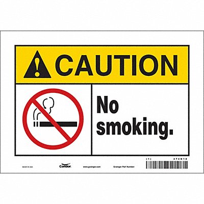 K1266 Safety Sign 7 in x 10 in Vinyl